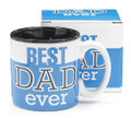 Best Dad Ever 13Oz Coffee Mug Great for Fathers Day or Birthday (1, Blue)