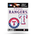 Texas Rangers Triple Sticker Multi Decal Spirit Sheet Auto Home Baseball