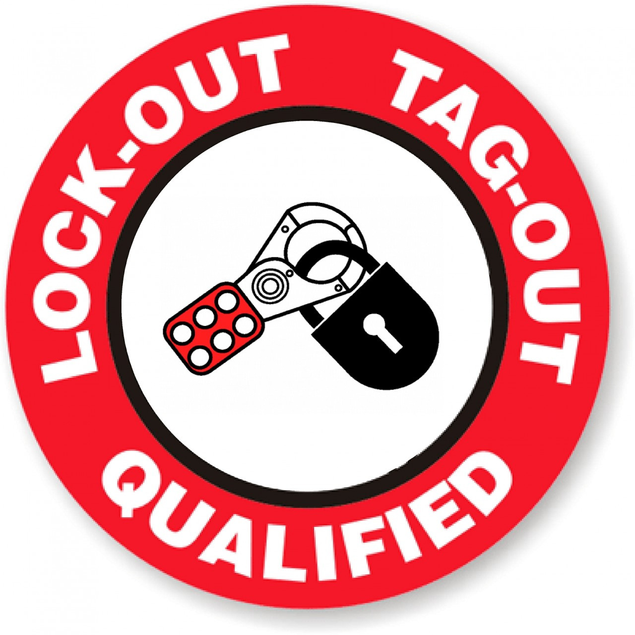 Lock Out Tag Out Qualified Sticker - SafetyKore.com