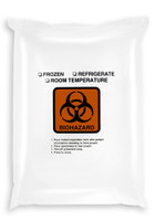 13'' x 18'' Adhesive Biohazard Specimen Transport 2 Wall Bag SKU: 149-020-1025