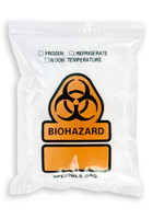 8'' x 10'' Reclosable Ziplock ''Biohazard'' 3 Wall Bag SKU: 150-050-1240
