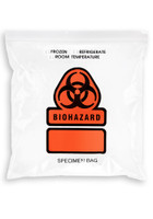 10'' x 10'' Reclosable Ziplock ''Biohazard'' 3 Wall Bag SKU: 150-050-1270