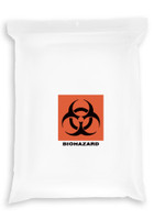 12'' x 15'' Reclosable  ''Biohazard'' 2 Wall Bag, Clear  SKU: 150-120-1070