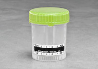 60 x 48mm Specimen Container with Green Cap NS with Temperature Strip  SKU: 182-010-1110