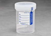 120 x 53mm Transport Container with Natural Cap Sterile and Temperature Strip  SKU: 182-047-1010
