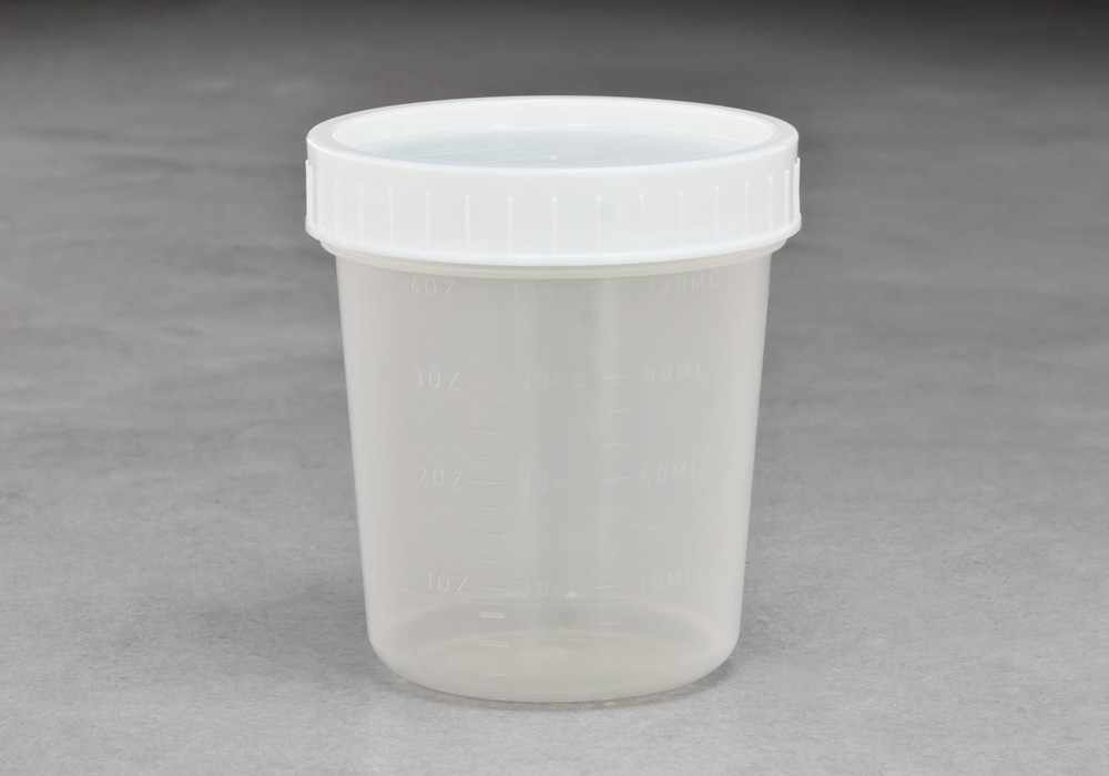 Sterile Sample Container with Snap Lid, 8 oz