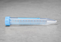 15ml Co-Polymer PP Centrifuge Tube with Printed Graduations, Unattached Blue Cap SKU: 218-020-1000