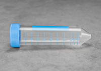 50ml PP Centrifuge Tube with Printed Graduations, Attached Blue Cap, Bagged SKU: 219-030-1000