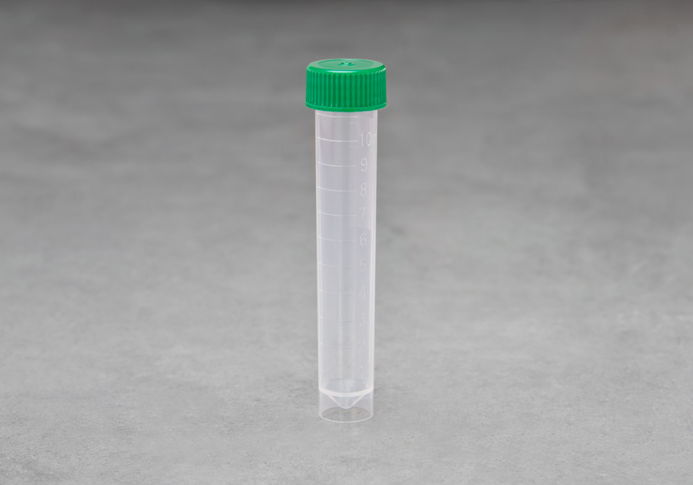 10ml Transport Tube with Green Screw cap, Bulk SKU: 226-020-1020