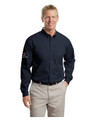 Associate LONG Sleeve TWILL Shirt - MENS - Navy w/sleeve XEX logos