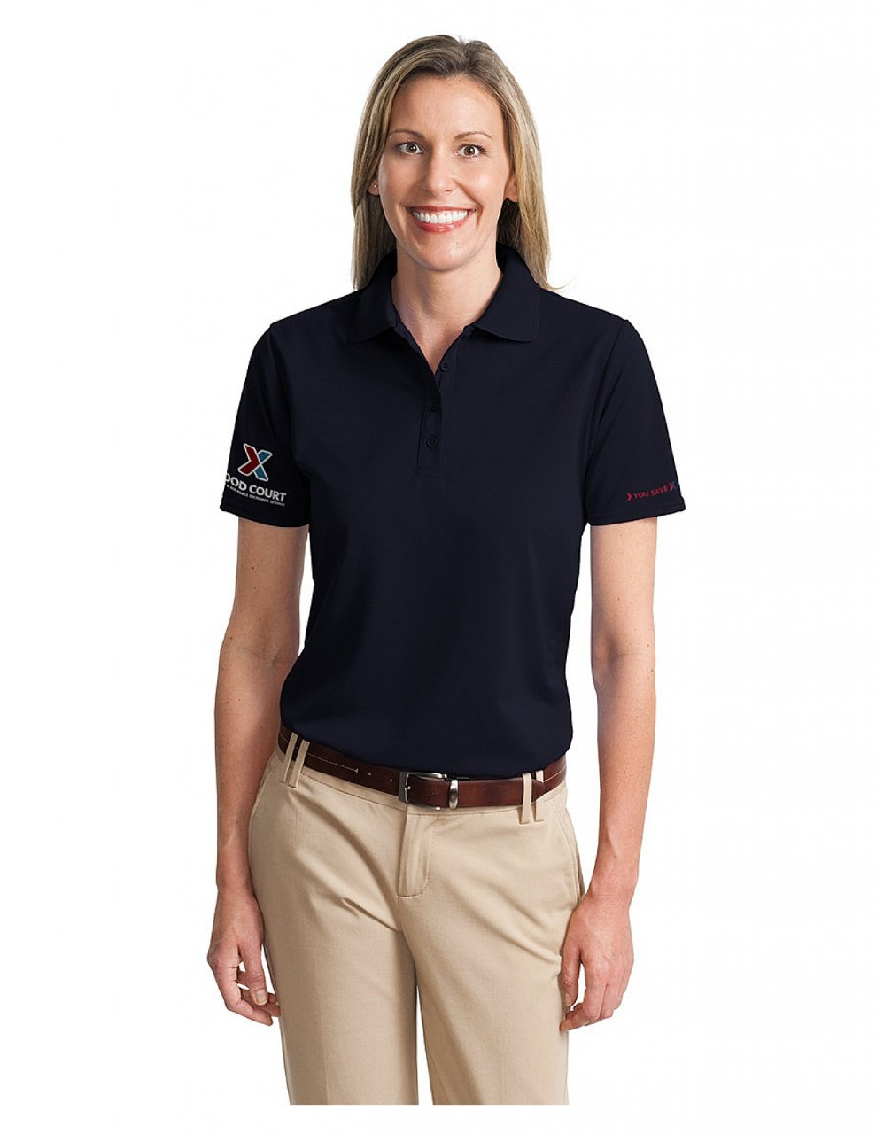 black polo shirt ladies