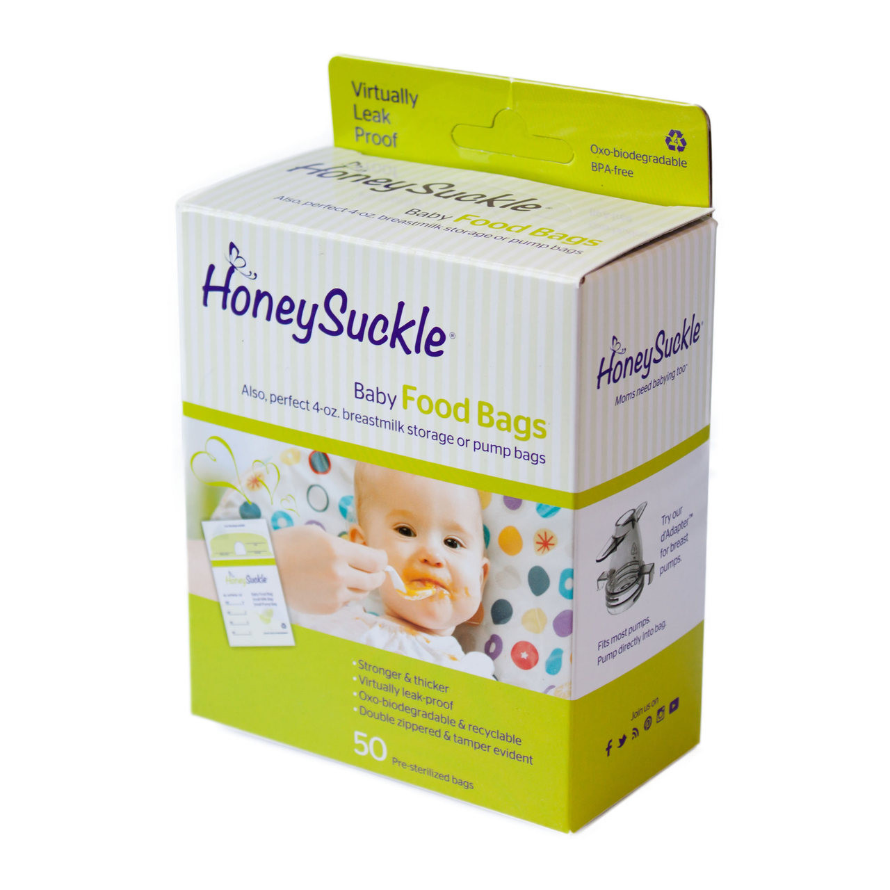 HoneySuckle - Baby Food Bag/Small Milk & Pump Bag, 50pcs - Kulily.com HoneySuckle - Baby Food Bag/Small Milk & Pump Bag, 50pcs - Kulily.com