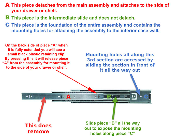 Drawer Slide Pair DIY Road Cases Store   Drawer Slide Install Tips2 