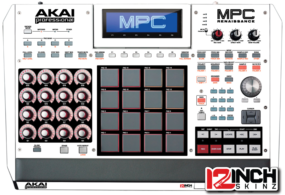Akai Mpc Renaissance Skinz Colors 12inchskinz