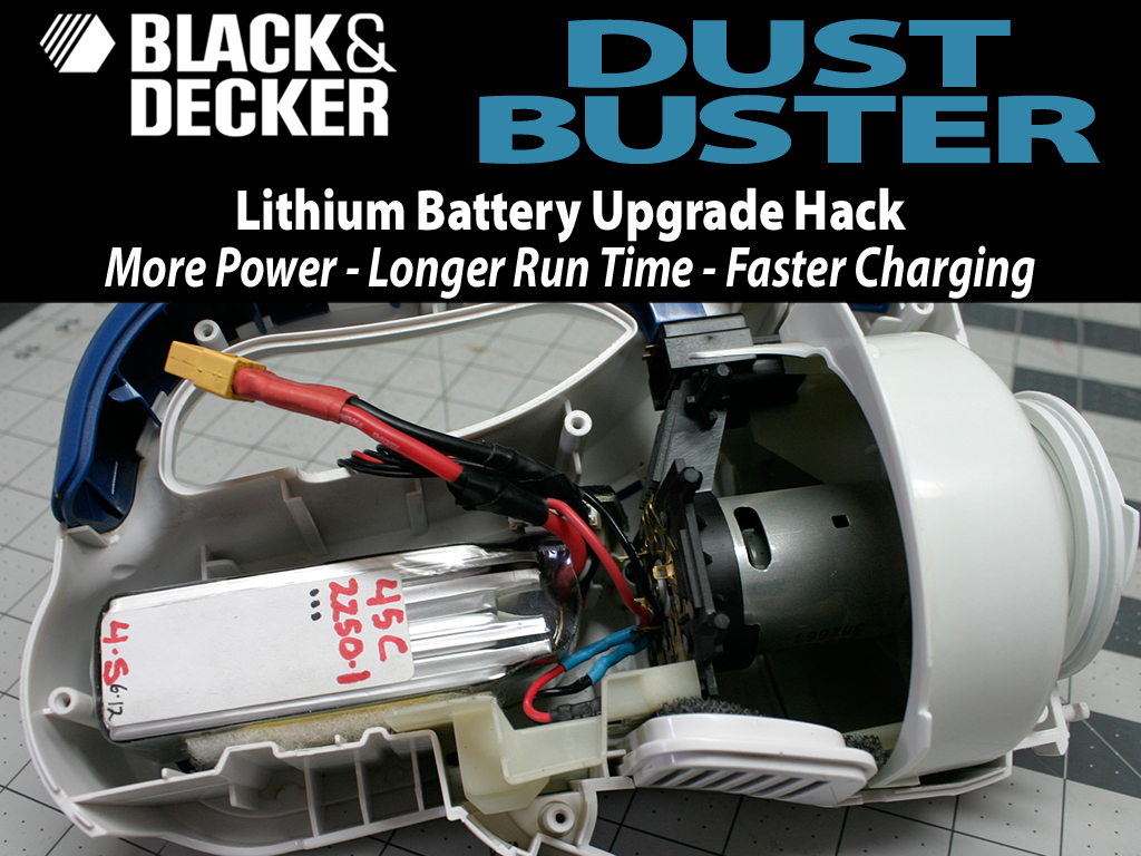 Dust Buster Turbo Boost Lipo Battery Hack Radio Carbon Art