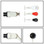 AAMI 6 Pin 3 Lead (Din Style) Fixed ECG Cable (Snap) with Resistor Option