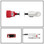 Masimo OEM 2054 12ft. 20 Pin Red Direct Connect SpO2 Sensor