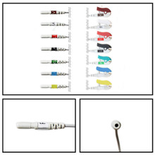 AAMI 7 Lead Single Pin (Din Style) ECG Leadwires (Grabber)