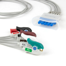 Philips 5 Lead Single Pin w/Tele Shield ECG Leadwires (Grabber) (989803152051)