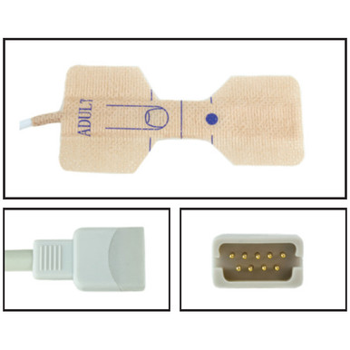 Datascope Adult Disposable SpO2 Sensor - Textile Adhesive (Box of 24)