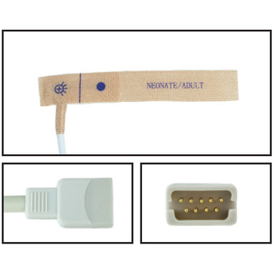 Datascope Neonate/Adult Disposable SpO2 Sensor - Textile Adhesive (Box of 24)