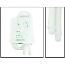 NiBP Disposable Cuff Dual Hose Pediatric (13.8-21.5cm) (Screw Fitting) PM08 - Soft Fiber (Box of 5)