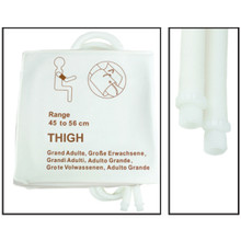 NiBP Disposable Cuff Dual Hose Thigh (45-56cm) (Screw Fitting) PM08 - TPU (Box of 5)