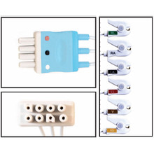 Nihon Khoden 6 Lead Dual Pin Disposable ECG (Grabber) - (Box of 10)