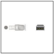 Drager 8 Pin IBP Adapter w/ Utah Connector