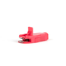 Universal Flat Clip Red Adapter w/ Bannana ECG Electrodes (Box of 10)