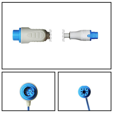 Philips 12 Pin to D-Connect SpO2 Extension Cable (M1940A)