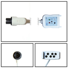 Nihon Kohden 6 Pin to 5 Lead Dual Pin ECG Trunk Cable