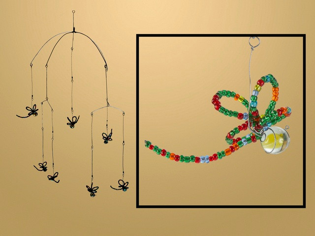 african beaded animals dragonfly
