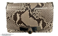 Convertible Chain Bag -  Python - Unbleached  Glazed