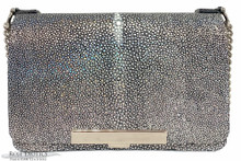 Convertible Chain Bag -  Caviar Stingray - Silver Hologram 