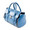 Darsa - Alligator Belly Expandable Handbag in Light Blue