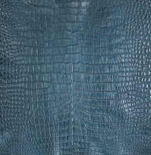 Porosus Crocodile - Navy - Garment Grade