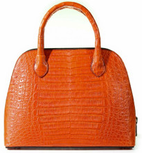 Patrice - Caiman Crocodile - Orange Matte 