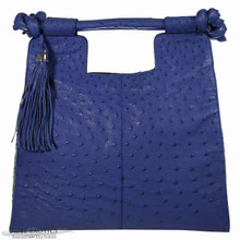 Resort Tote Convertible - Electric Blue Ostrich