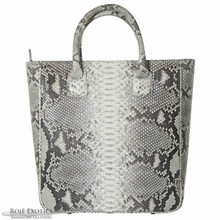 Shopping Tote - Natural Matte Python