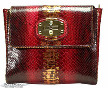 Jelen - Dark Red with Gold Stripe Python 