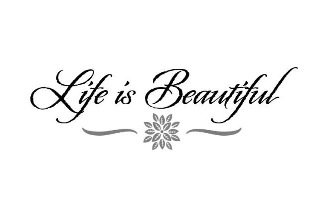 Life Is Beautiful Wall Decal | DecalMyWall.com