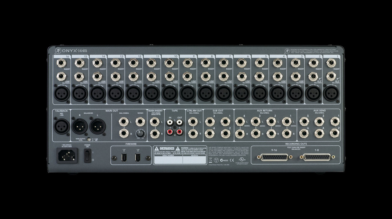 mackie onyx 1640i