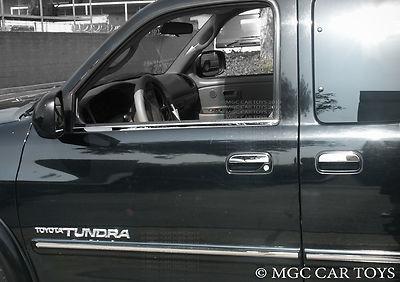 1999-2006 Toyota Tundra Stainless Steel Extend Cab Set Window Sill Trim 2Pc