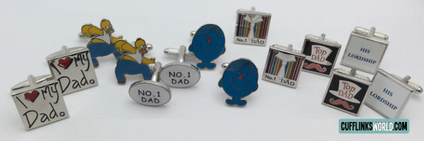 Dad themed cufflinks