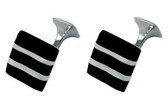 Black Onyx Silver Cufflinks