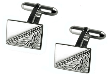 Silver plated cufflinks: suitable for personalised engraving or lovely as they are!