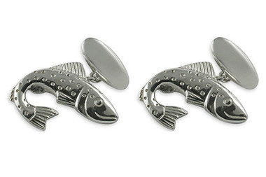 Silver Fish Cufflinks