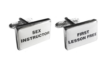 Sex Instructor Cufflinks 