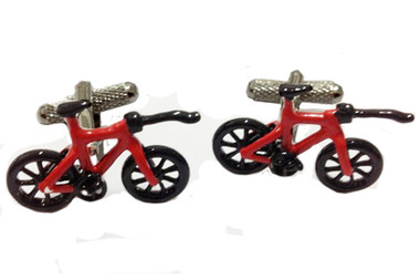 Love cycling... love our red cycle cufflinks!